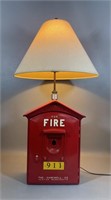 Vintage Gamewell Firebox Repurposed Lamp