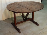 Circa 1800 French Oak Vendange Table