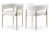 2-Pk Meridian Furniture Brielle Dining Chair,