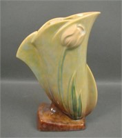 Roseville Pottery Wincraft Green & Yellow Vase