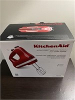 E2) New Kitchenaid hand mixer- never taken out of