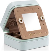 Vlando Plush Velvet Small Travel Jewelry Box