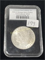 1885-0 Silver Morgan Dollar MS60