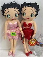 2 Betty Boop cloth dolls
