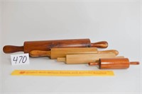 Lot of Vintage Wooden Rolling Pins