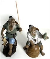 Pair of Chinese Mudmen Figurines - Set 1