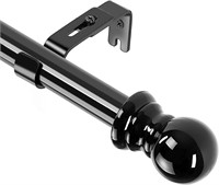 NEW Curtain Rod (Black, 30-44 Inch)