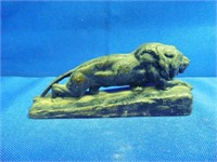 Heavy Cast Lion Figurine