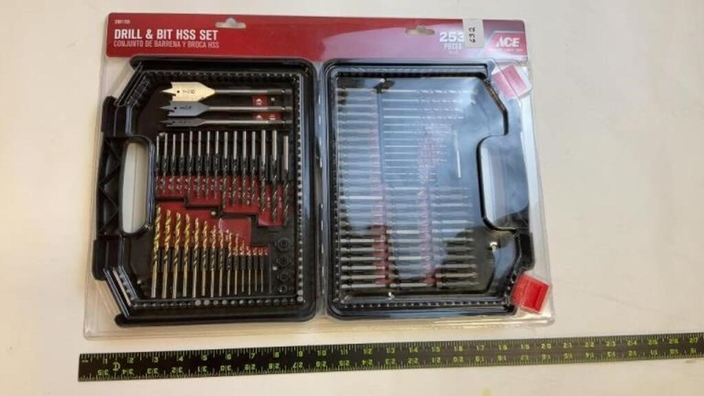 ACE 253pcs Drill and bit HSS set