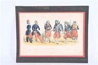 Vintage Print - French Empire: Zouaves & Officers