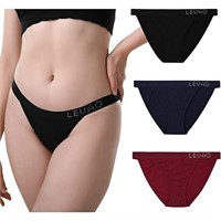 Rise String Bikini Cheeky Panties 3-Pack