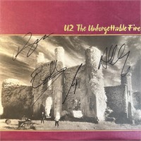 U2 Autographed Album Cover