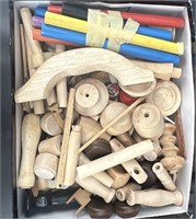 Large Lot Of Wood Crafting Supplies