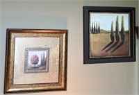 (2) Decorative Framed Wall Art Prints