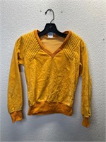 Vintage The Final Touch Yellow Velour Shirt