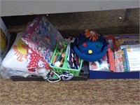 2 Boxes of children's craft items