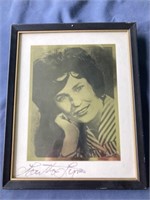 Autographed Loretta Lynn framed photo