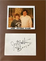 Autographed Jerry Mathers as the beaver and photo
