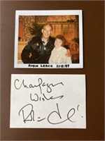 Autograph Robin Leach, champagne dreams