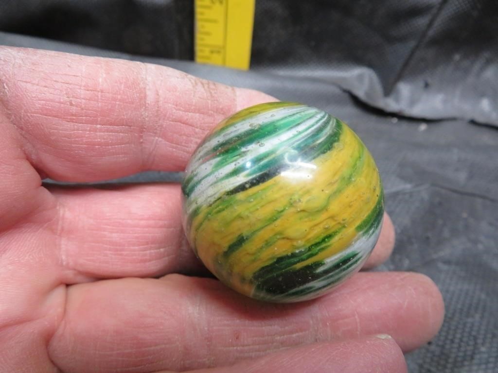 Large Antique Onion Skin Shooter Marble