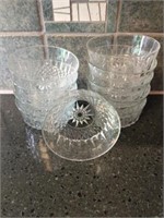 Set of 8 Arcoroc Glass Bowls