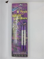 Lite Glow 6" Purple Thin Line Neon Light Rods