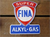 Super Fina Alkyl Gas Porcelain Sign