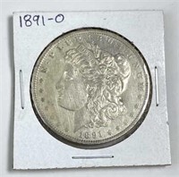 1891-O Morgan Silver Dollar, U.S. $1 Coin