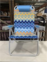 Sunny feel adjustable beach chair 21x17x41