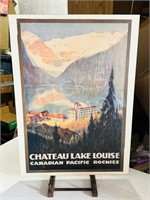vintage Chateau Lake Louise CP print - 27 x 20