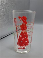 VTG Little Bo Peep milk/juice glass