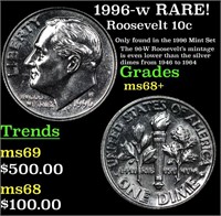 1996-w Roosevelt Dime RARE! 10c Grades Gem++ Unc