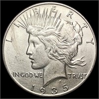 1935 Silver Peace Dollar CLOSELY UNCIRCULATED