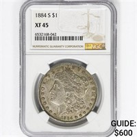 1884-S Morgan Silver Dollar NGC XF45