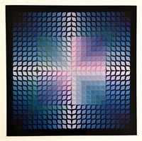 Victor Vasarely lithograph "Quasar Paal 2"