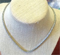 .835 Sterling Silver Necklace16" Long