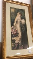 Woman in wedding dress Framed Print. This is a
