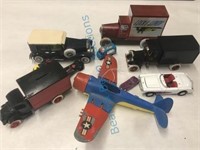2 Boxes of Vtg Toy Cars & Trucks
