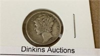 1944 Mercury dime