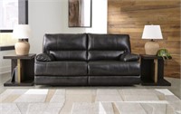 Ashley Mountainous Leather Power Sofa