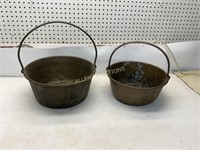 2 APPLE BUTTER POTS