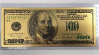 24k Gold Novelty $100 Bill