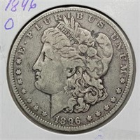 1896 O MORGAN SILVER DOLLAR