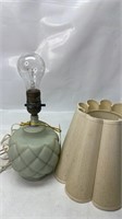 1950s Satin Glass Vintage Table Lamp