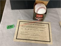 Authentic Signed Jesus Aguilar Baseball