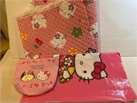 Hello Kitty Tarp, Doll Blanket & Purse