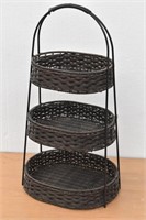 Decorative 3-Tier Basket Stand