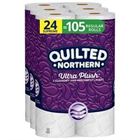 Quilted Northern Toilet Paper, 24 Supreme Rolls