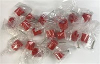 (19) Belwith Red Plastic Cabinet/Drawer Knobs 1