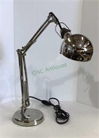 Stainless steel adjustable work lamp for desk or